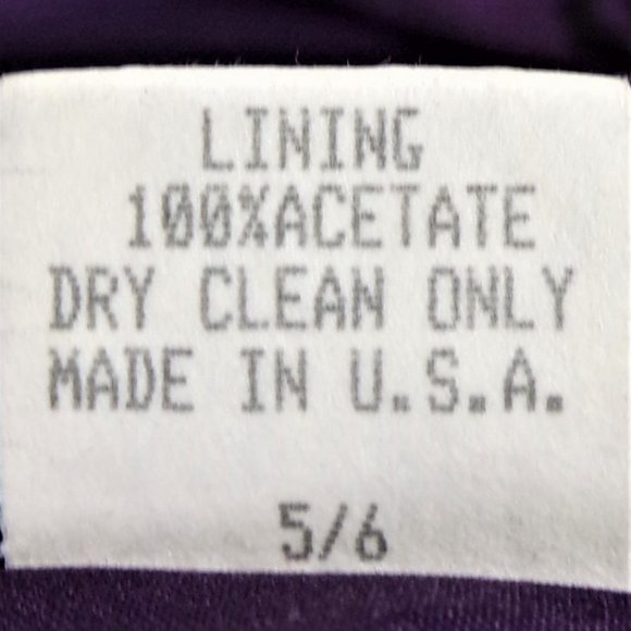 A-LIST BY WRAPPER size 5/6 purple/black satin sleeveless long gown - Picture 12 of 12